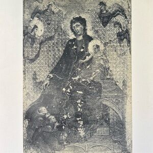 Duccio di Buoninsegna VIRGIN/CHILD Fine Art Print 1908 Vintage Original Antique